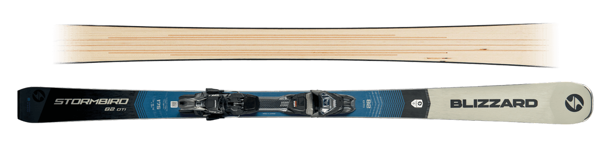 Foto di dettaglio degli sci Stormbird firmati Blizzard Tecnica con